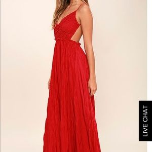 Lulu red dress